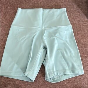 Women's High-Waisted Blue Shorts